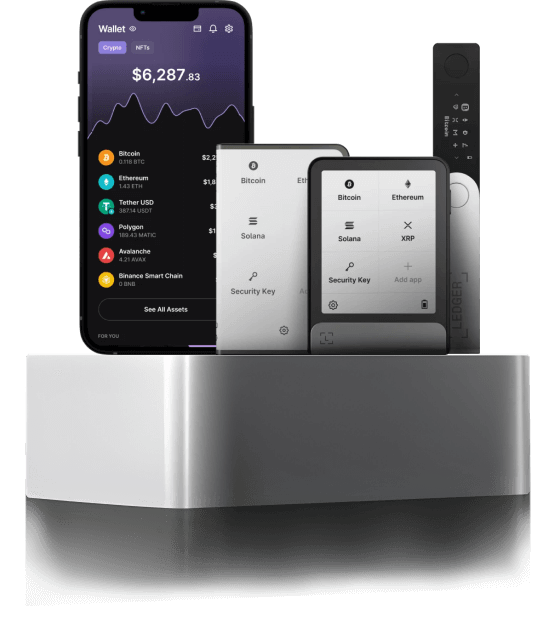 Ledger硬件钱包产品展示 - Ledger Stax和Ledger Flex触摸屏钱包